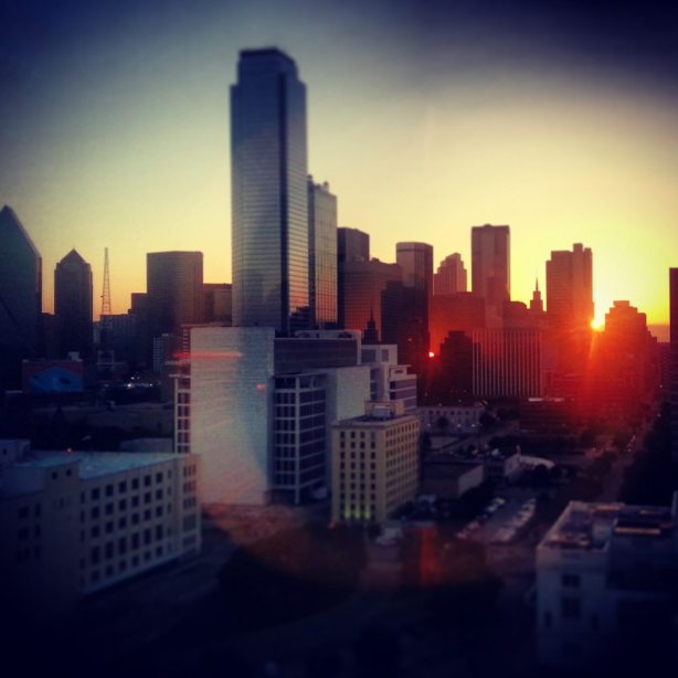 Caught the sunrise early Saturday morning from our Baller view room of downtown